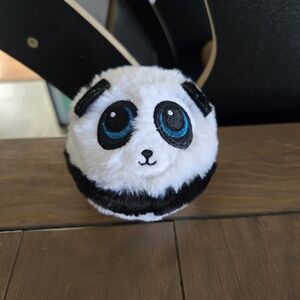 Ty Black and White Panda Plush Ball